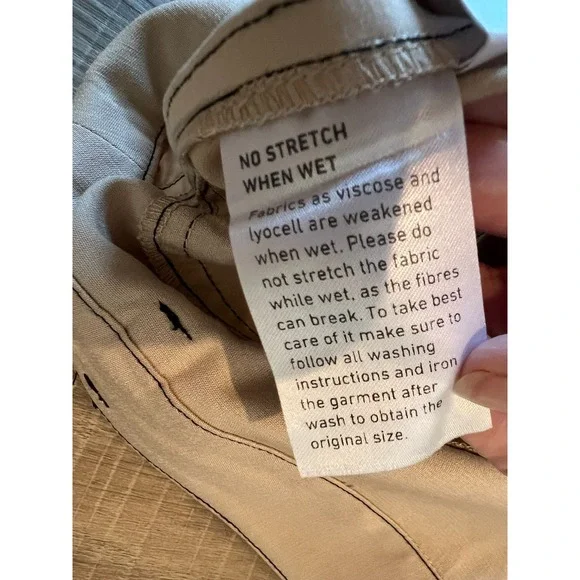 ICHI Ihramla PA Cargo Pants Trousers Size 40 Beige Tan Khaki‎ NWT